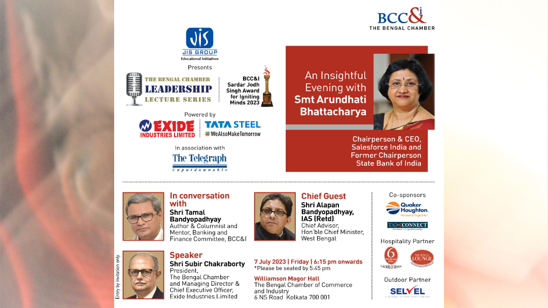 "Embrace Greater Challenges, Upskilling & Multitasking" observes the former SBI CEO at the BCC&I Leadership Lecture Series 