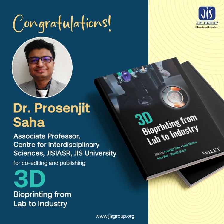 DR.SAHA PUBLISHES A GROUNDBREAKING BOOK ON 3D BIOPRINTING