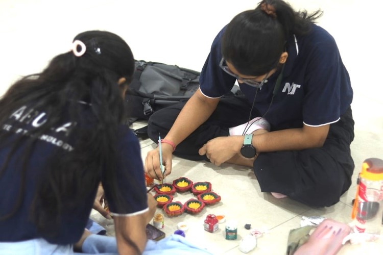 NiT ORGANISES RANGOLI & DIYA MAKING COMPETITION 