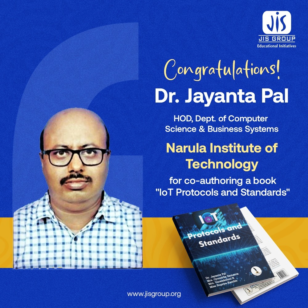 Dr. PAL CO-AUTHORS A BOOK ‘IoT PROTOCOLS AND STANDARDS’
