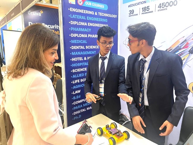 GNIT STUDENTS SHOWCASE GESTURE CONTROLLED CAR 