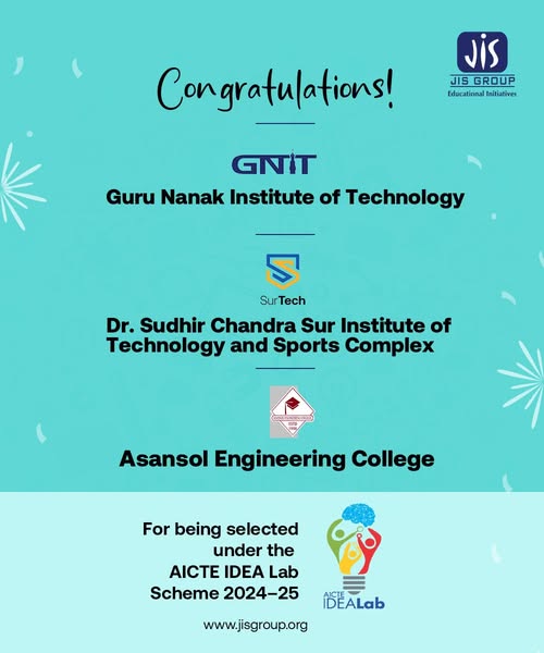 GNIT, SURTECH AND AEC SELECTED UNDER AICTE - IDEA LAB SCHEME 2024-25
